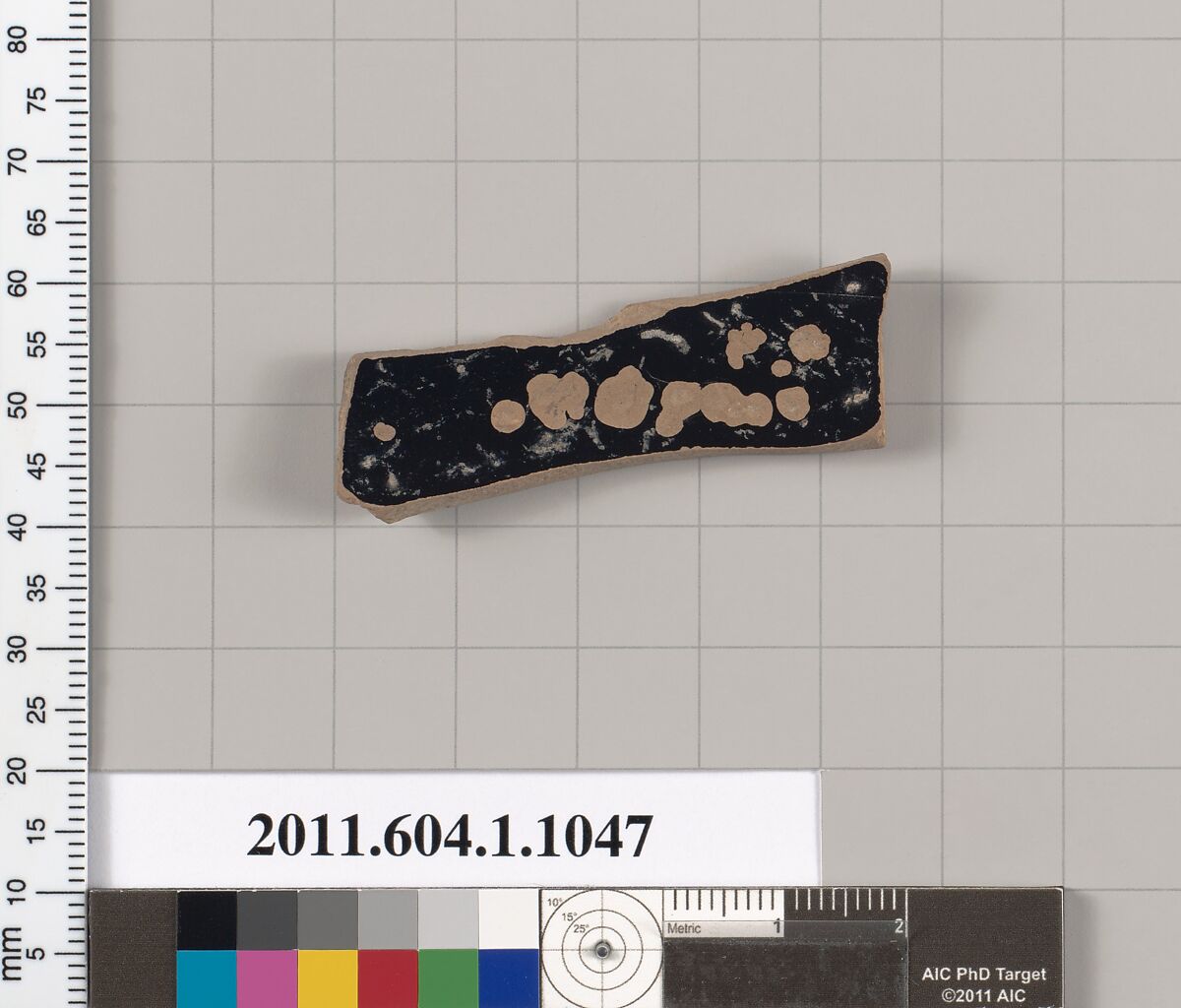 Terracotta fragment of a kylix (drinking cup), Terracotta, Greek, Attic