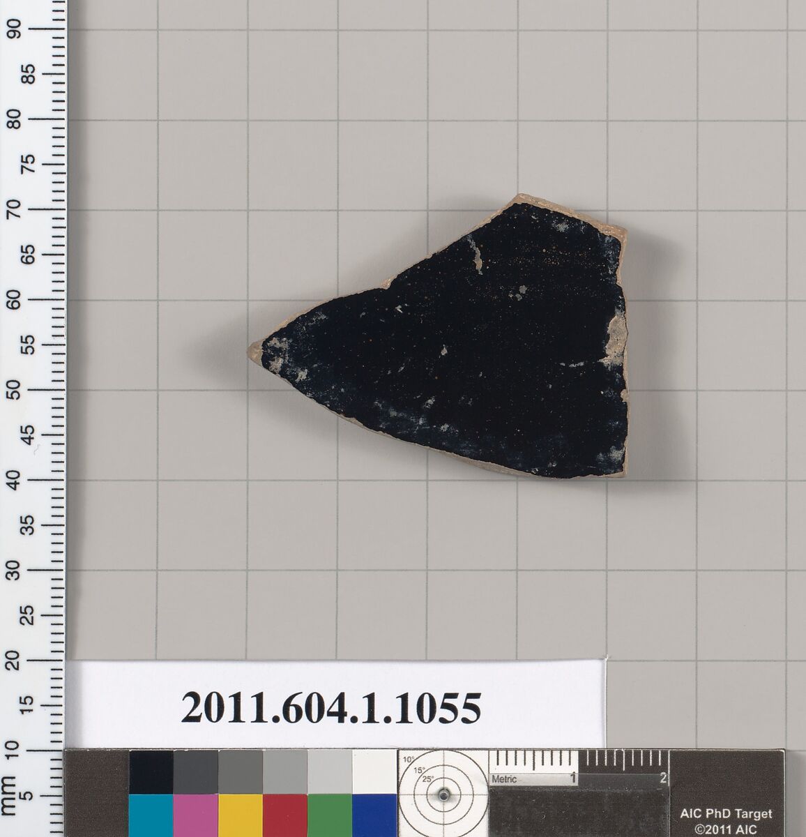 Terracotta fragment of a kylix (drinking cup), Terracotta, Greek, Attic