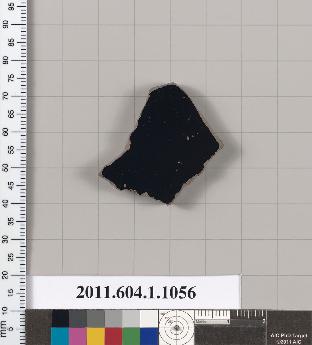 Terracotta fragment of a kylix (drinking cup), Terracotta, Greek, Attic