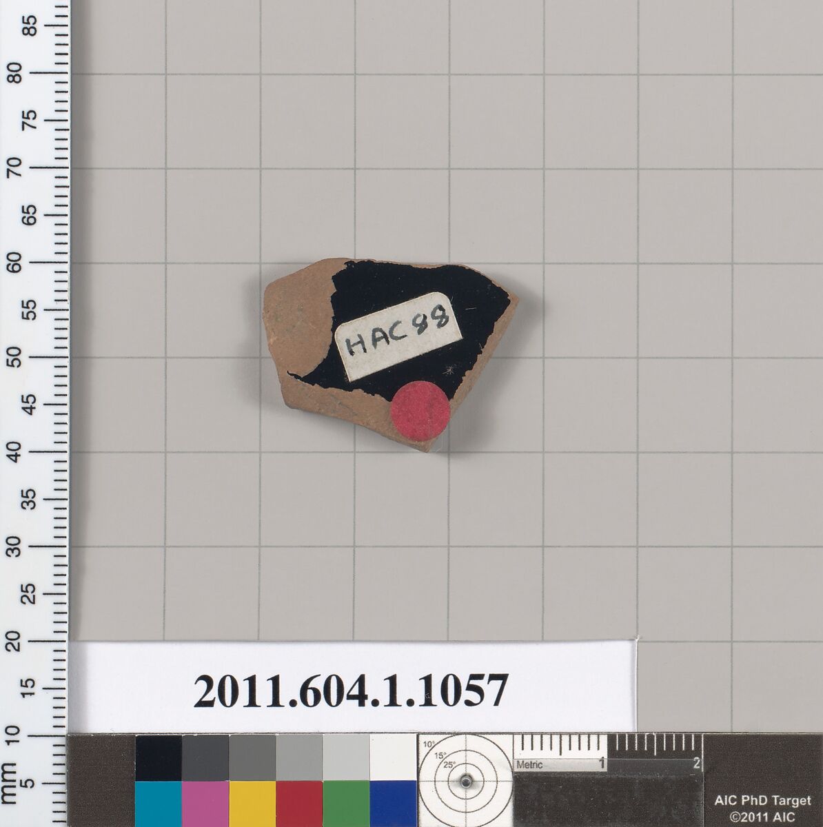 Terracotta fragment of a kylix (drinking cup), Terracotta, Greek, Attic