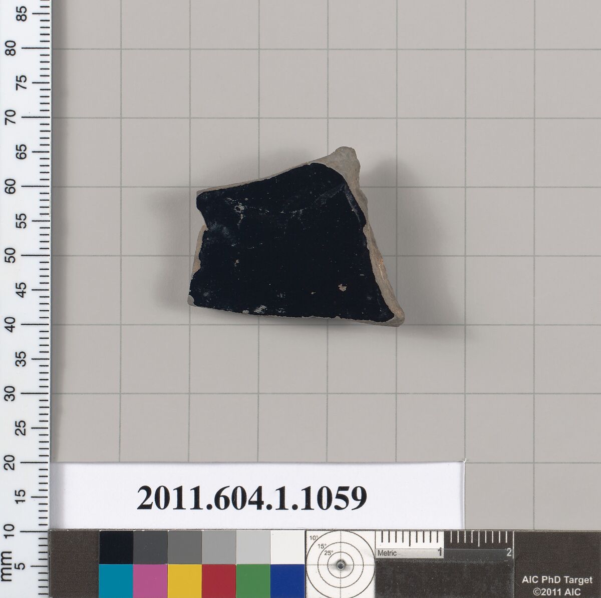 Terracotta fragment of a kylix (drinking cup), Terracotta, Greek, Attic