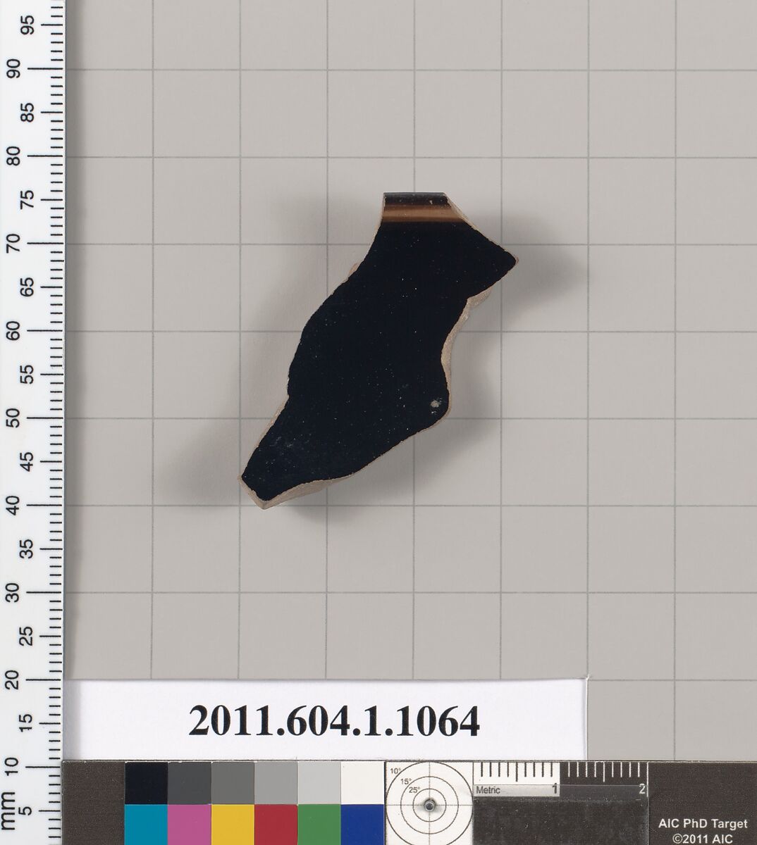 Terracotta rim fragment of a kylix (drinking cup), Terracotta, Greek, Attic