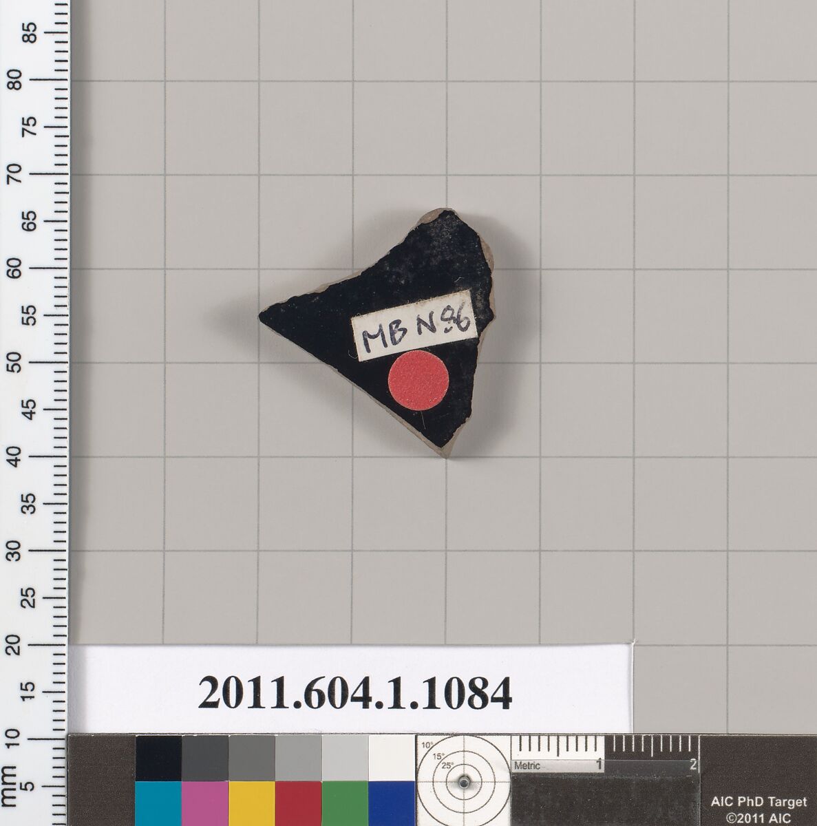 Terracotta fragment of a kylix (drinking cup), Terracotta, Greek, Attic