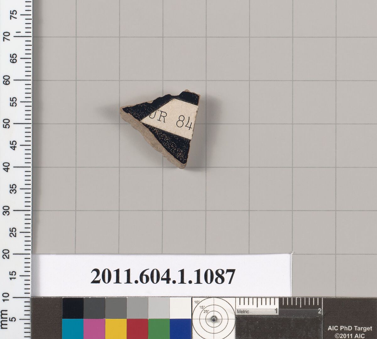 Terracotta fragment of a kylix (drinking cup), Terracotta, Greek, Attic