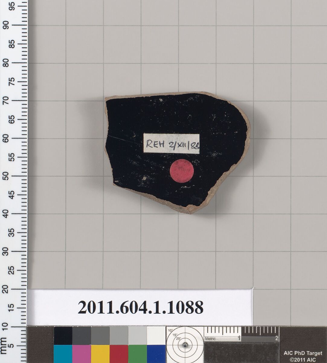 Terracotta fragment of a kylix (drinking cup), Terracotta, Greek, Attic