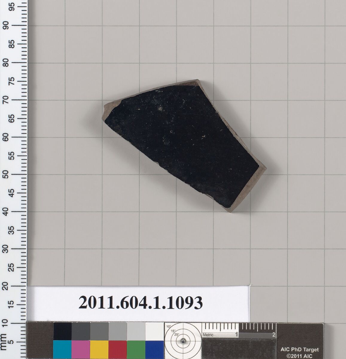 Terracotta fragment of a kylix (drinking cup), Terracotta, Greek, Attic