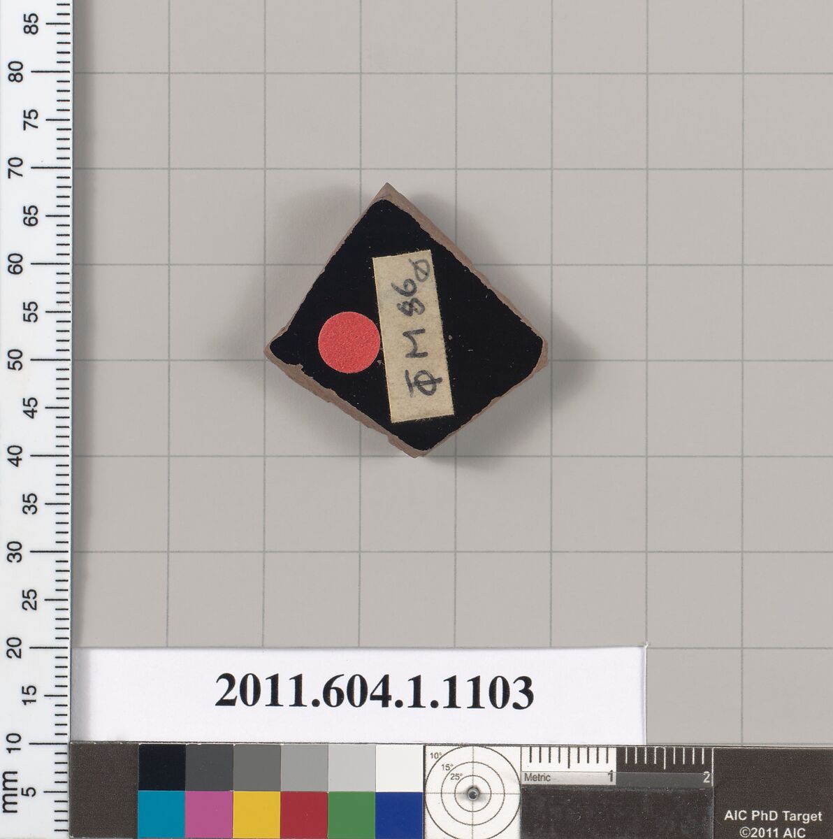 Terracotta fragment of a kylix (drinking cup), Terracotta, Greek, Attic