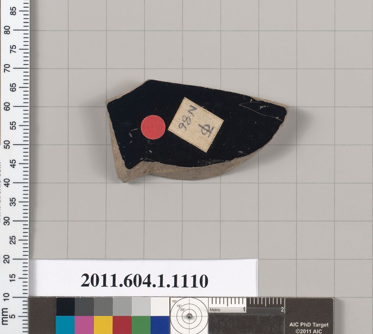 Terracotta fragment of a kylix (drinking cup), Terracotta, Greek, Attic