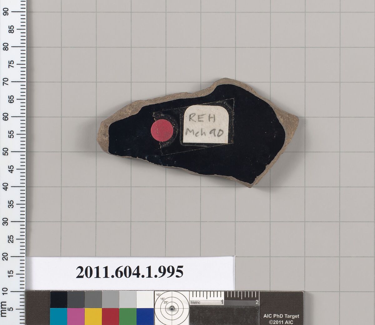 Terracotta fragment of a kylix (drinking cup), Terracotta, Greek, Attic