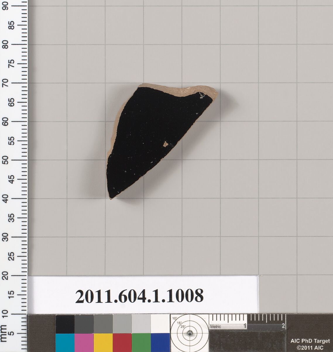 Terracotta fragment of a kylix (drinking cup), Terracotta, Greek, Attic