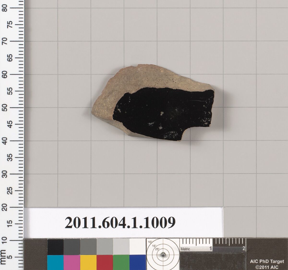 Terracotta fragment of a kylix (drinking cup), Terracotta, Greek, Attic
