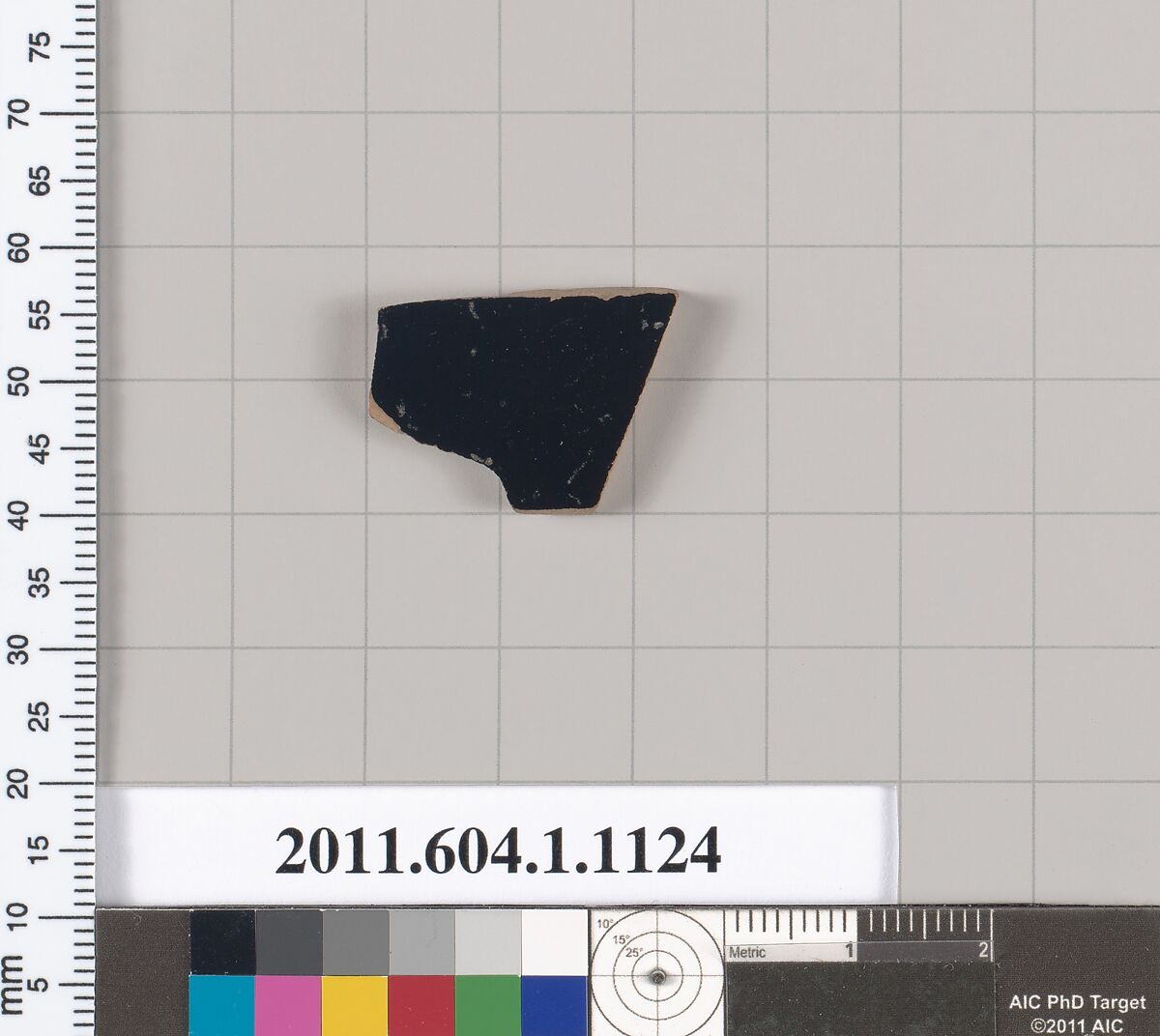 Terracotta fragment of a kylix (drinking cup), Terracotta, Greek, Attic