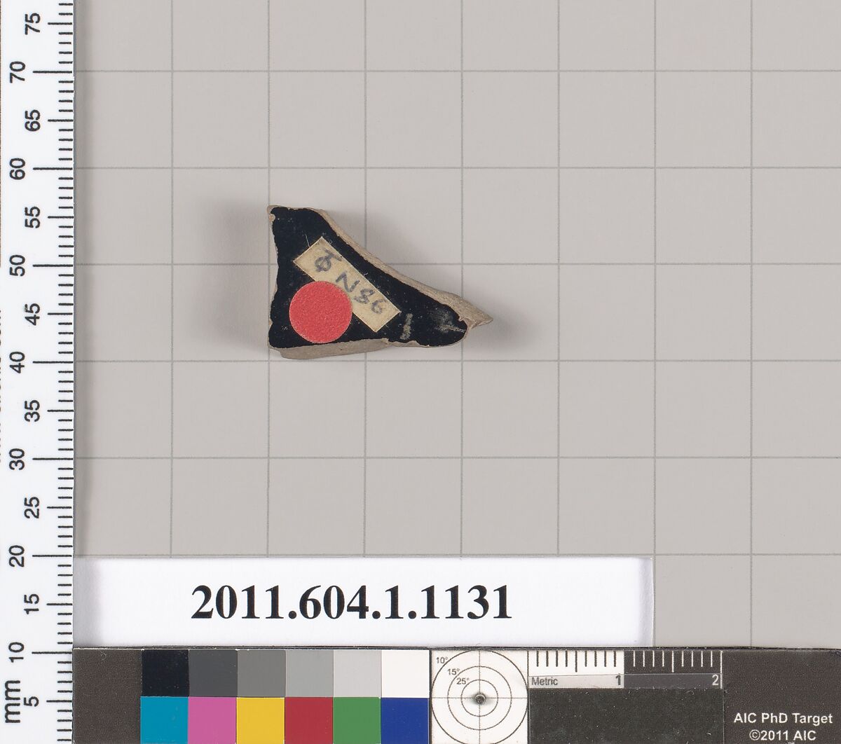 Terracotta fragment of a kylix (drinking cup), Terracotta, Greek, Attic