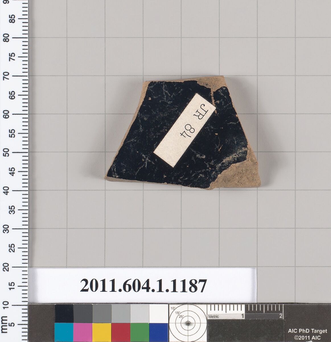 Terracotta fragment of a kylix (drinking cup), Terracotta, Greek, Attic