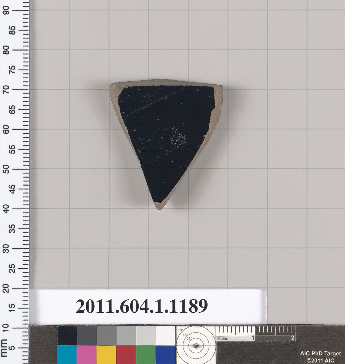 Terracotta fragment of a kylix (drinking cup), Terracotta, Greek, Attic