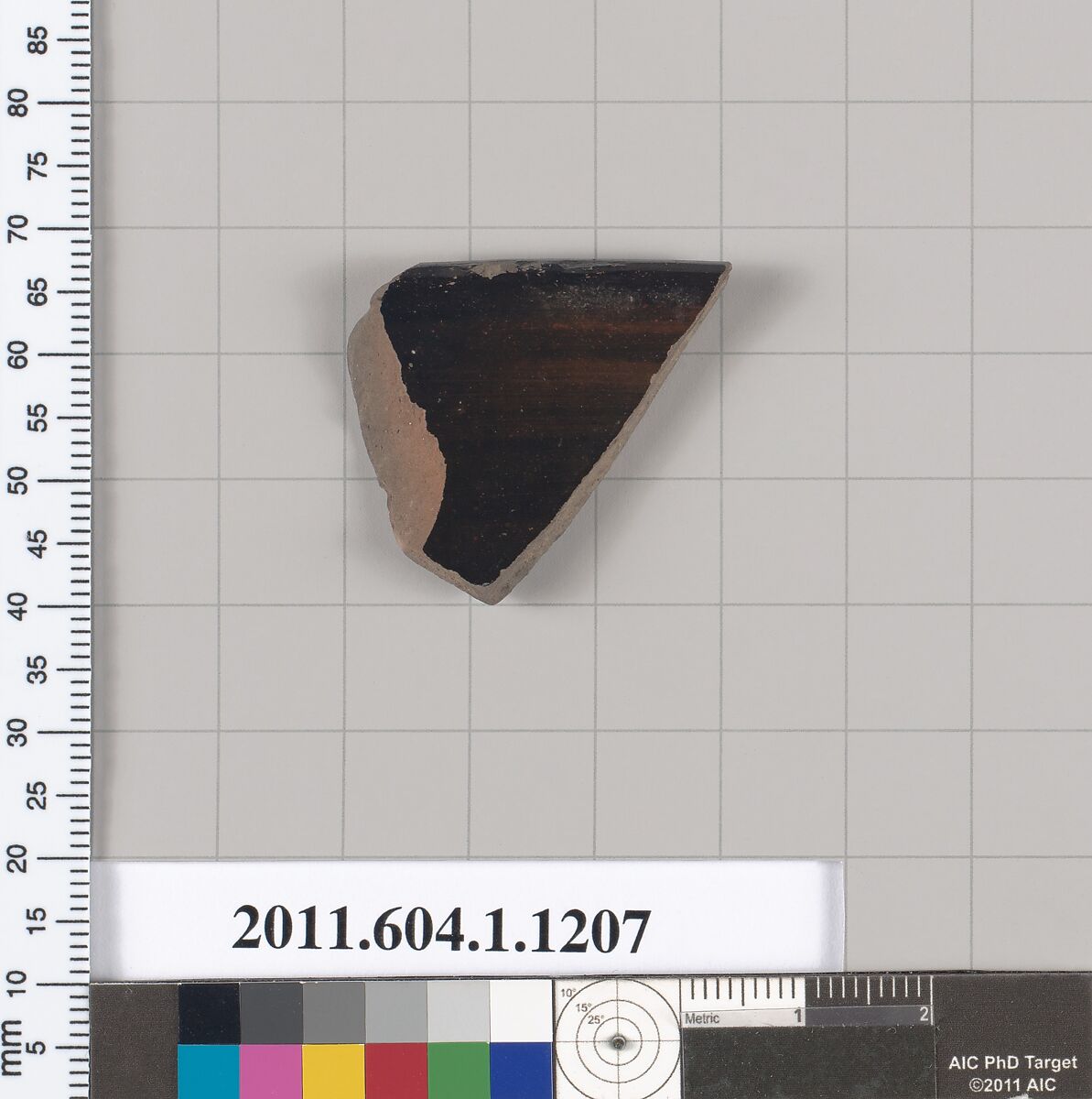 Terracotta rim fragment of a kylix (drinking cup), Terracotta, Greek, Attic