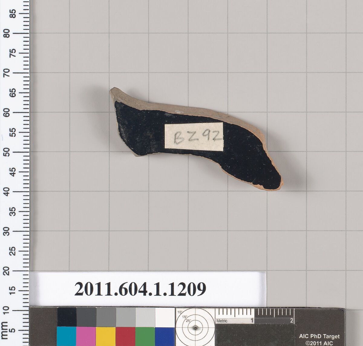 Terracotta fragment of a kylix (drinking cup), Terracotta, Greek, Attic