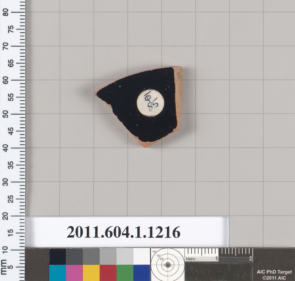 Terracotta fragment of a kylix (drinking cup), Terracotta, Greek, Attic
