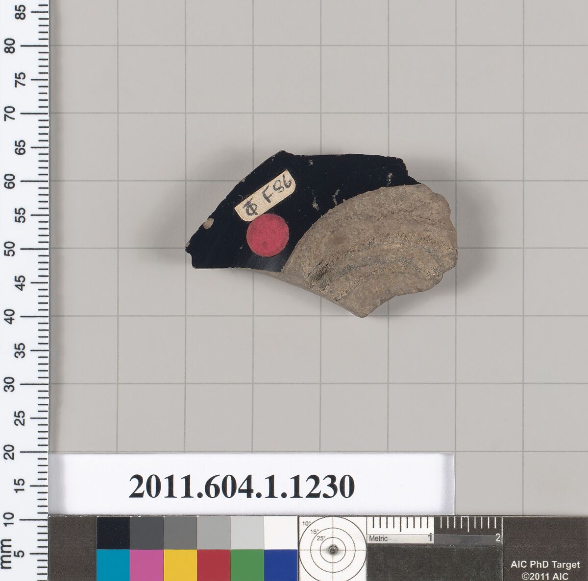 Terracotta fragment of a kylix (drinking cup), Terracotta, Greek, Attic