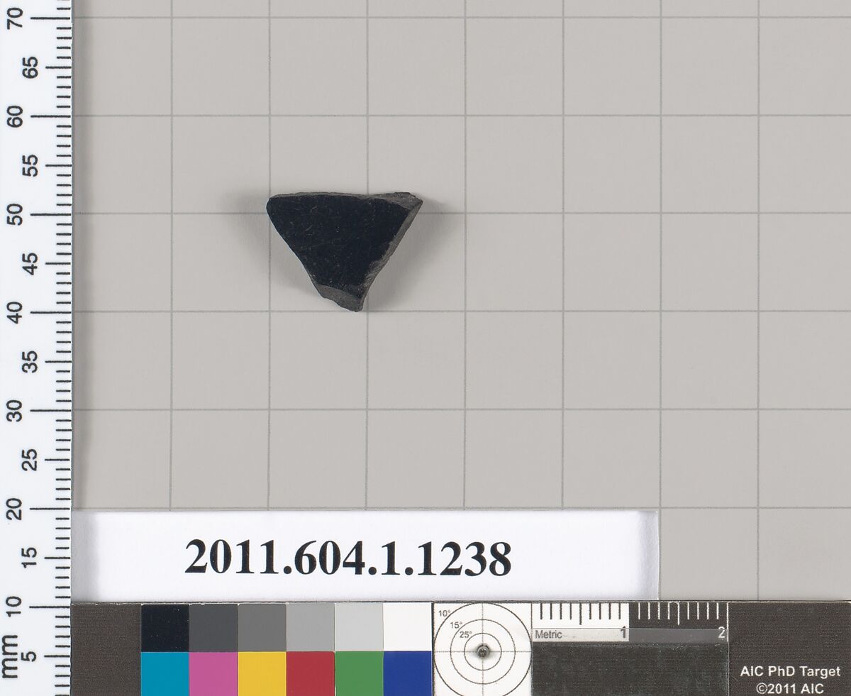 Terracotta fragment of a kylix? (drinking cup), Terracotta, Greek, Attic