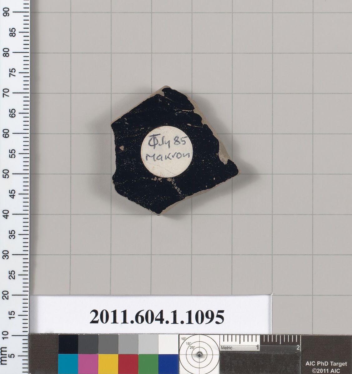 Terracotta fragment of a kylix (drinking cup), Attributed to Makron [DvB], Terracotta, Greek, Attic