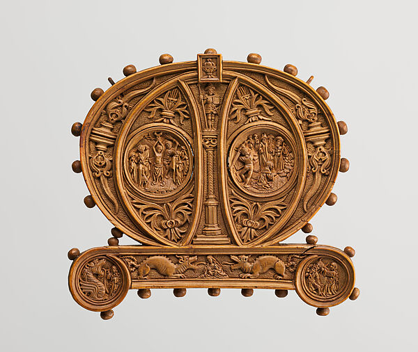 Letter M with the Life of Saint Margaret, Boxwood, Netherlandish 