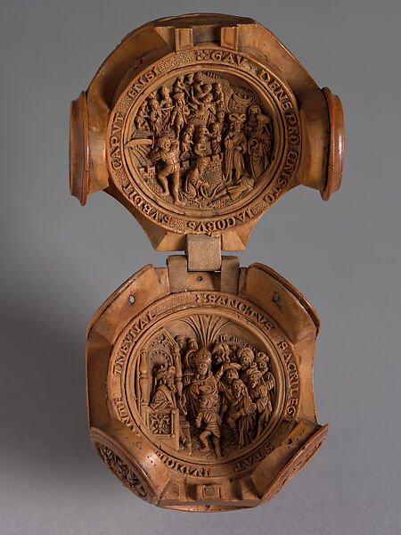 Prayer Bead with the Legend of Saint James the Greater, Boxwood, Netherlandish 