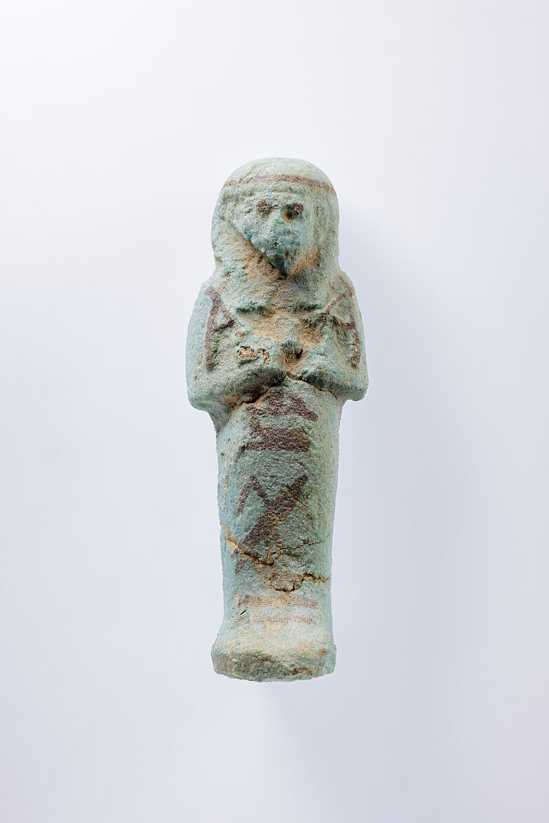 Shabti of Hor, Faience 