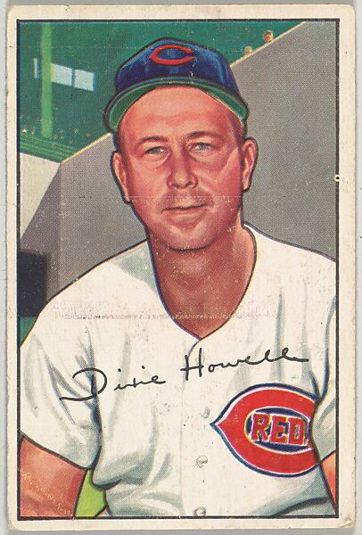 Homer "Dixie" Howell, Catcher, Cincinnati Reds, from Picture Cards, series 6 (R406-6) issued by Bowman Gum, Issued by Bowman Gum Company, Commercial color lithograph 