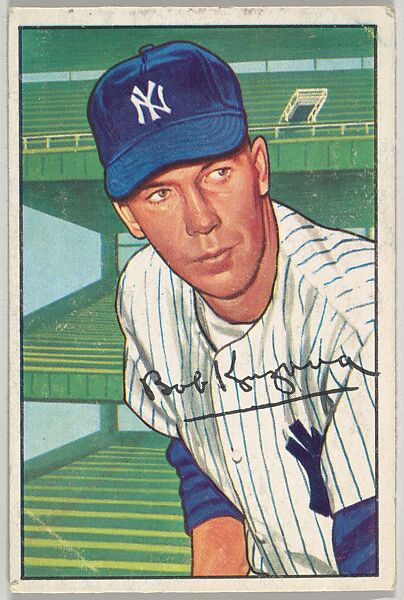 Bob Kuzava, Pitcher, New York Yankees, from Picture Cards, series 6 (R406-6) issued by Bowman Gum, Issued by Bowman Gum Company, Commercial color lithograph 