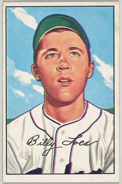 Issued by Bowman Gum Company | Billy Loes, Pitcher, Brooklyn Dodgers ...