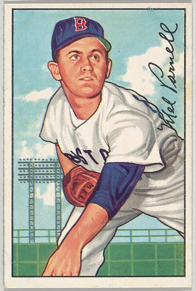 Mel Parnell, Pitcher, Boston Red Sox, from Picture Cards, series 6 (R406-6) issued by Bowman Gum, Issued by Bowman Gum Company, Commercial color lithograph 