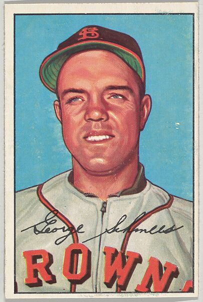 George Schmees, Outfield, St. Louis Browns, from Picture Cards, series 6 (R406-6) issued by Bowman Gum, Issued by Bowman Gum Company, Commercial color lithograph 