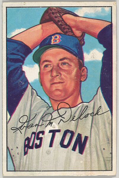 Ivan Delock, Pitcher, Boston Red Sox, from Picture Cards, series 6 (R406-6) issued by Bowman Gum, Issued by Bowman Gum Company, Commercial color lithograph 