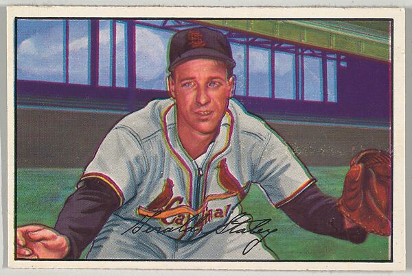 Gerry Staley, Pitcher, St. Louis Cardinals, from Picture Cards, series 6 (R406-6) issued by Bowman Gum, Issued by Bowman Gum Company, Commercial color lithograph 