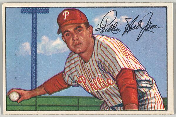 Willie Jones, 3rd Base, Philadelphia Phillies, from Picture Cards, series 6 (R406-6) issued by Bowman Gum, Issued by Bowman Gum Company, Commercial color lithograph 