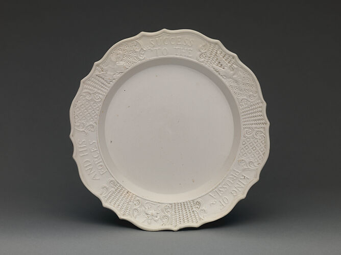 Dish with King of Prussia inscription
