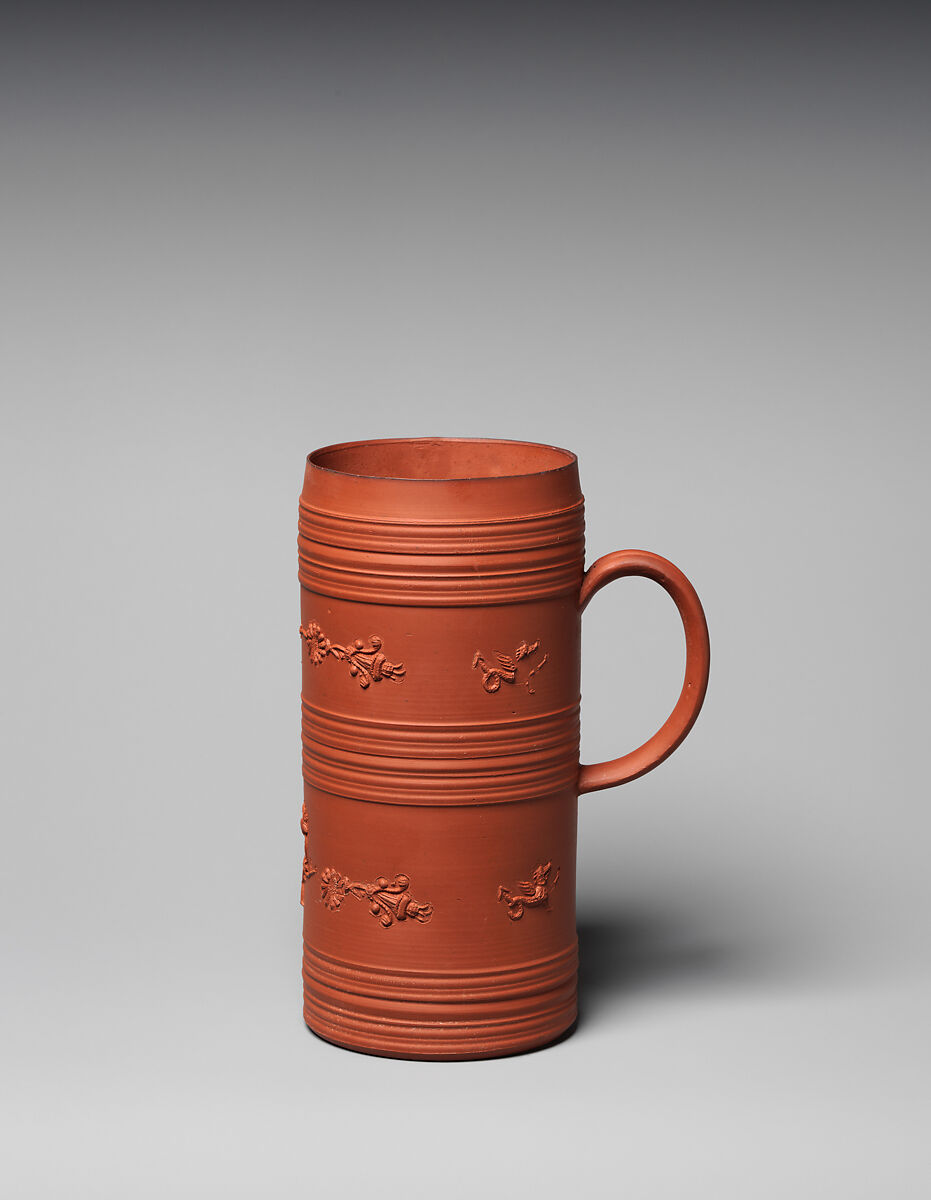 Mug, David Elers (British), Red earthenware, British, Staffordshire