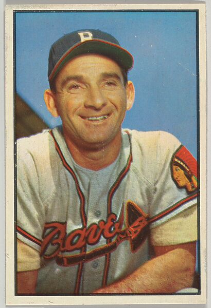 Sid Gordon, Outfield, Boston Braves, from Collector Series, Colors set, series 7 (R406-7) issued by Bowman Gum, Issued by Bowman Gum Company, Commercial color lithograph 