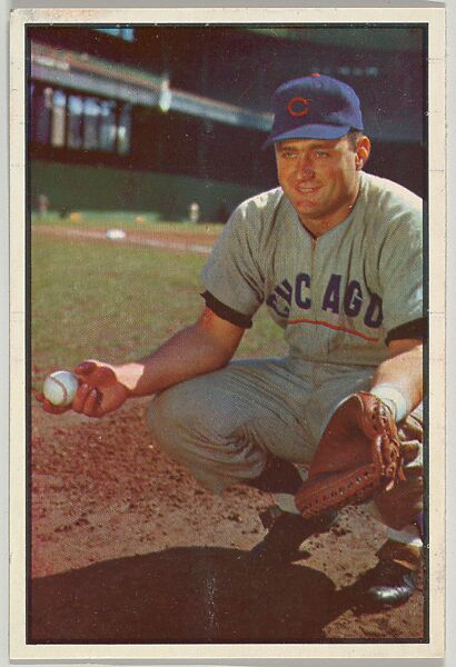 Harry Chiti, Catcher, Chicago Cubs, from Collector Series, Colors set, series 7 (R406-7) issued by Bowman Gum, Issued by Bowman Gum Company, Commercial color lithograph 