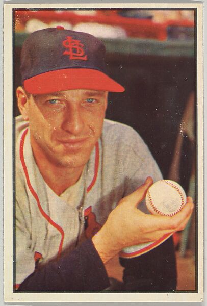 Gerry Staley, Pitcher, St. Louis Cardinals, from Collector Series, Colors set, series 7 (R406-7) issued by Bowman Gum, Issued by Bowman Gum Company, Commercial color lithograph 