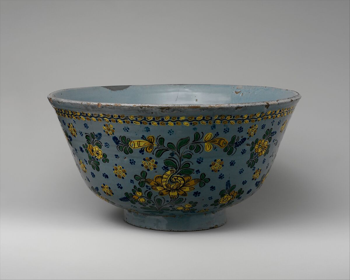 Bowl, Tin-glazed earthenware, Mexican 