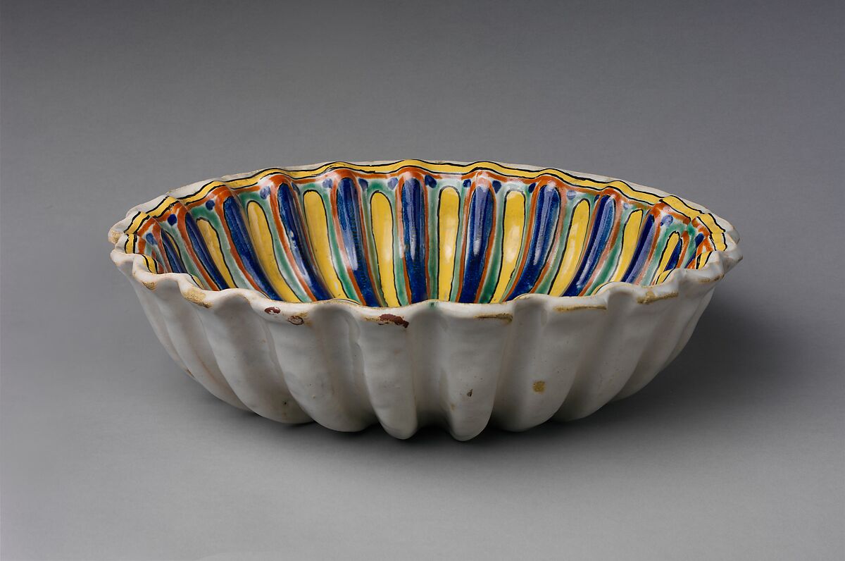 Bowl, Tin-glazed earthenware, Mexican