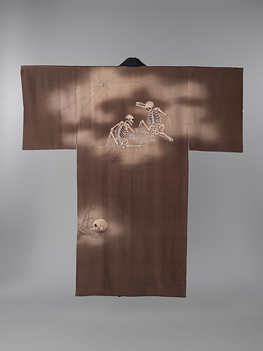 Under-kimono (Nagajuban) with Skeletons