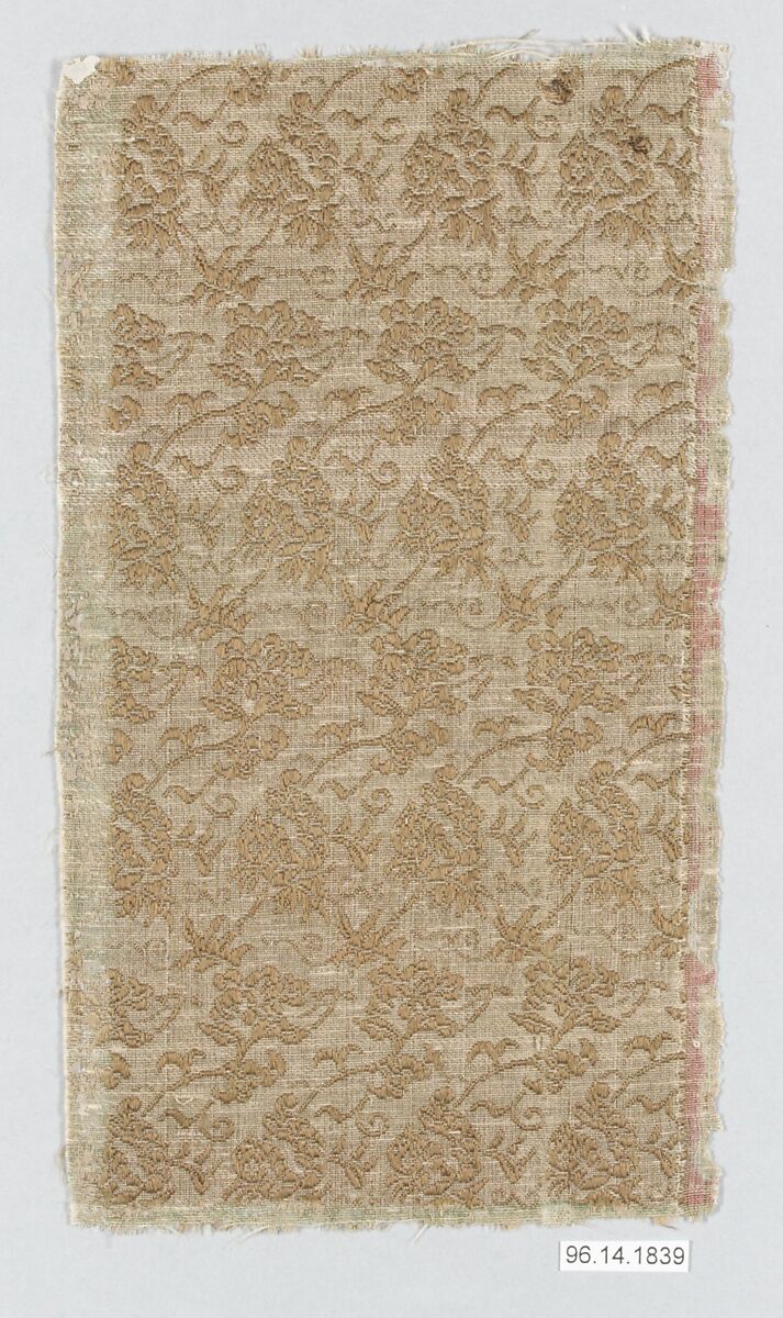 Piece, Silk, metallic thread, Japan 