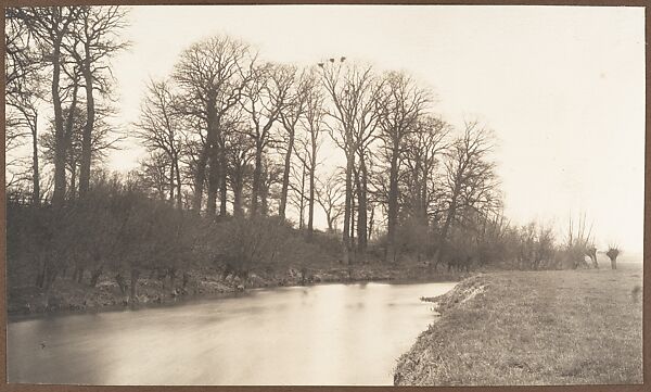 The Thames near Kelmscott Manor, Frederick H. Evans (British, London 1853–1943 London), Platinum print 