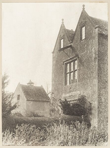 [Main Entrance, Double Garret Rooms Above, with Hedge], Frederick H. Evans (British, London 1853–1943 London), Platinum print 