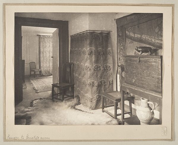 Passage to Panelled Room, Frederick H. Evans (British, London 1853–1943 London), Platinum print 