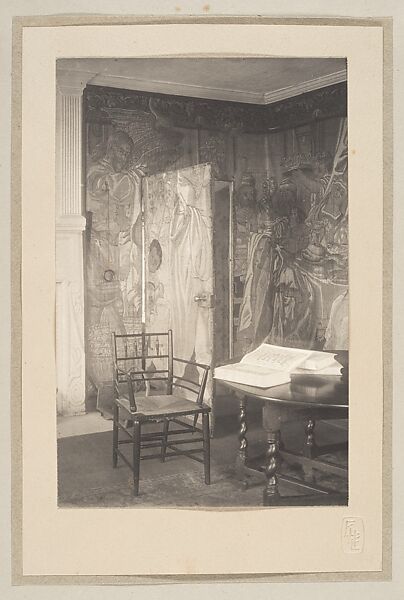 [Tapestry Room], Frederick H. Evans (British, London 1853–1943 London), Platinum print 