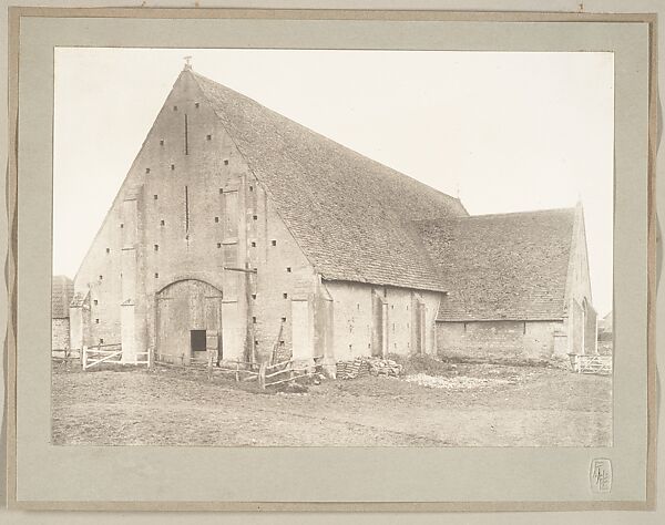 [Tithe Barn, Great Cokkeswell], Frederick H. Evans (British, London 1853–1943 London), Platinum print 